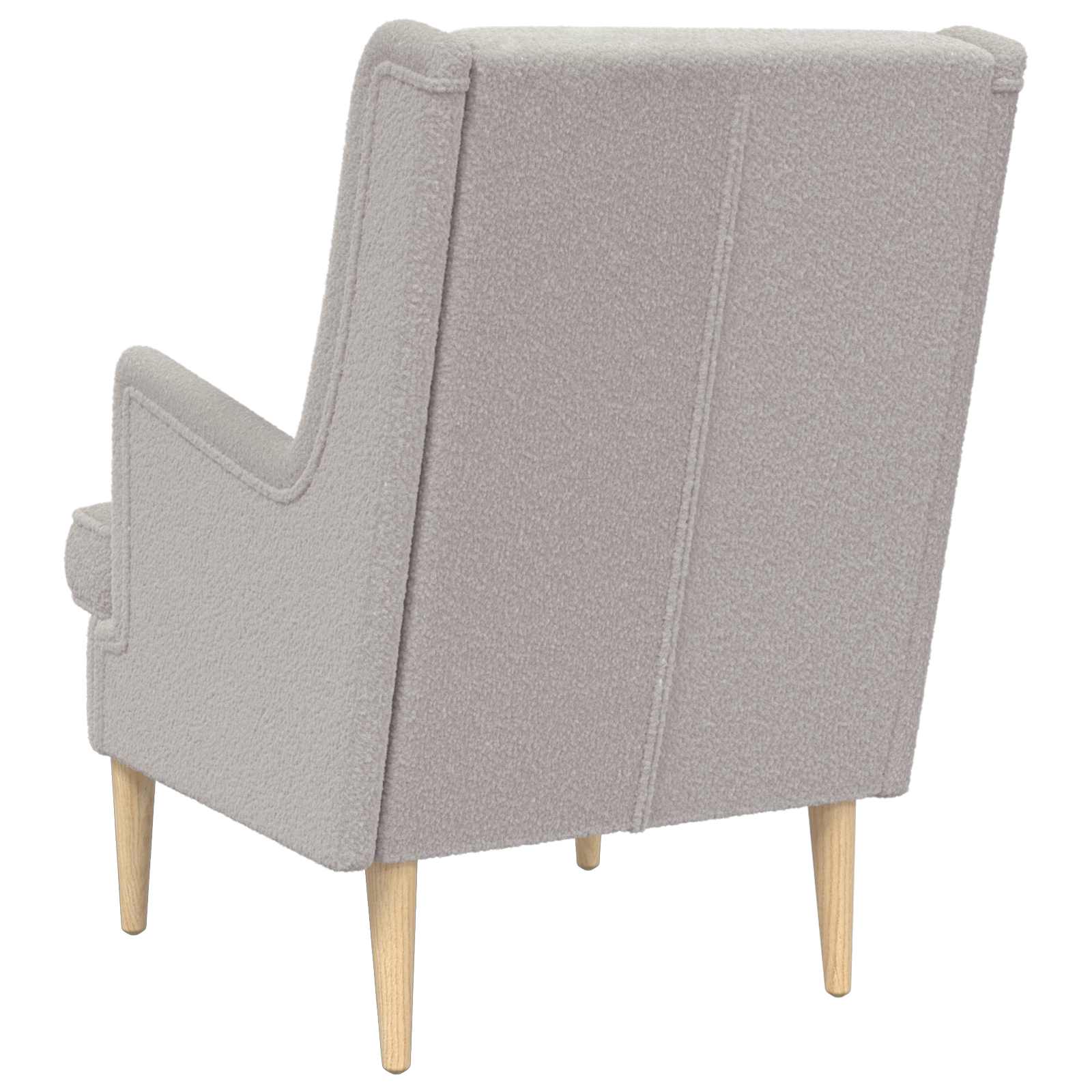 Fauteuil Lichtgrijs Bouclé
