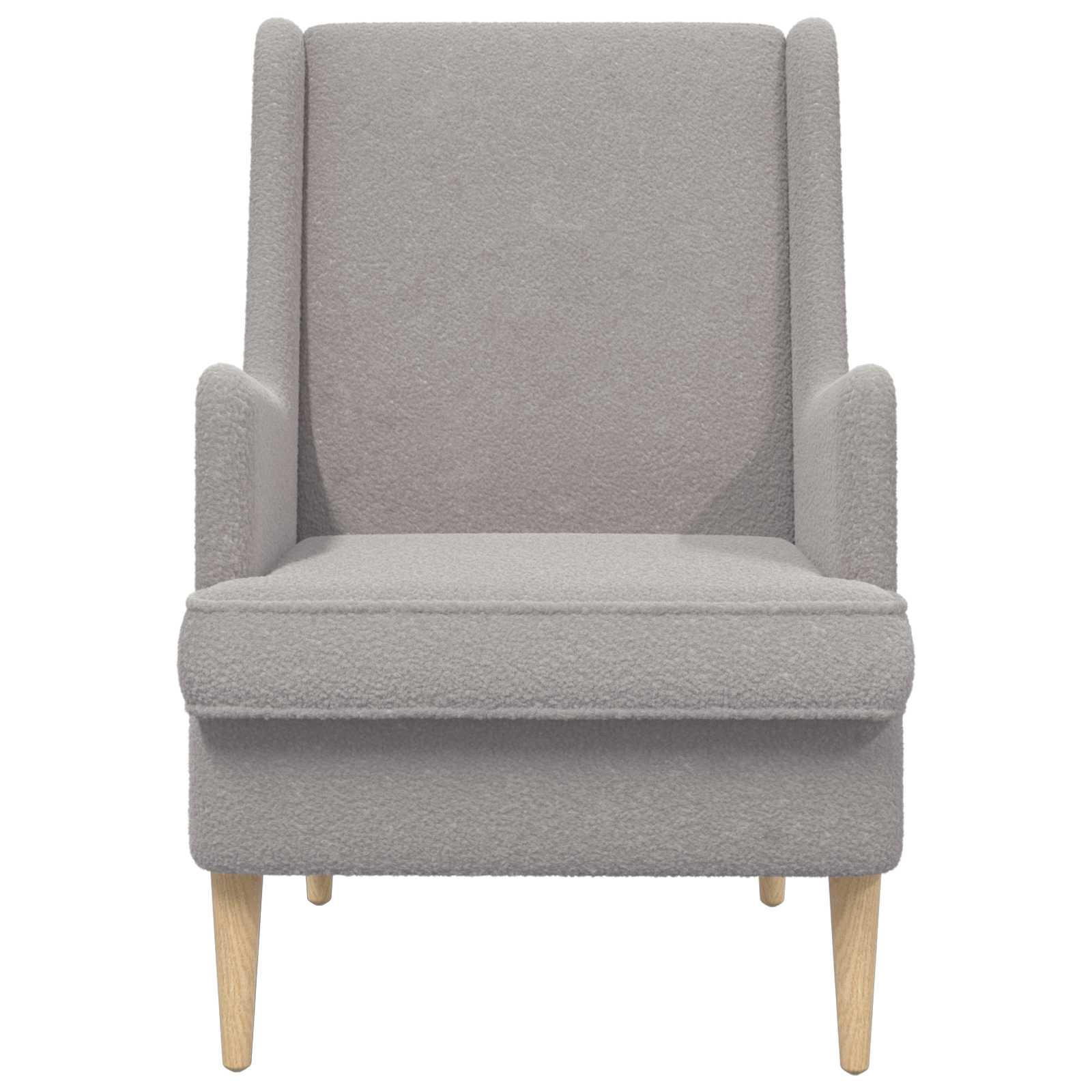 Fauteuil Lichtgrijs Bouclé