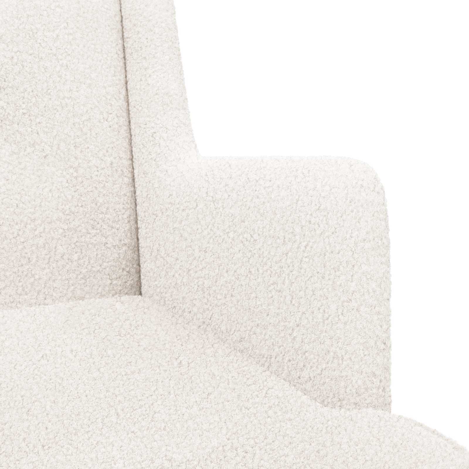 Fauteuil Crèmekleurig Bouclé