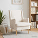 Fauteuil Crèmekleurig Bouclé