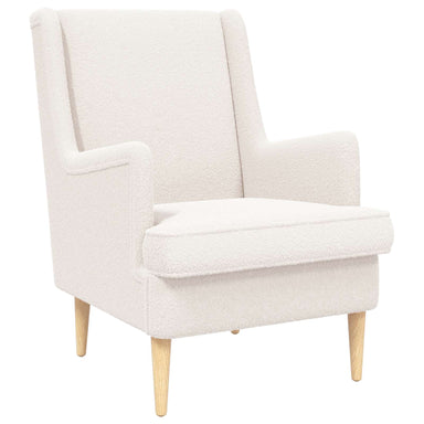 Fauteuil Crèmekleurig Bouclé