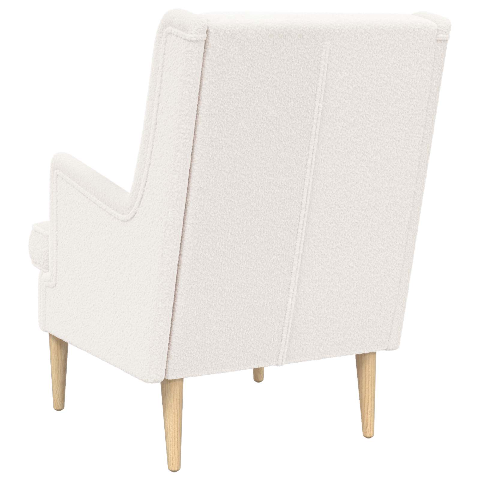Fauteuil Crèmekleurig Bouclé