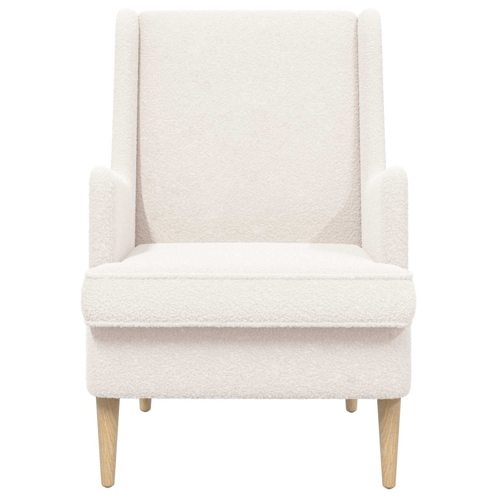 Fauteuil Crèmekleurig Bouclé
