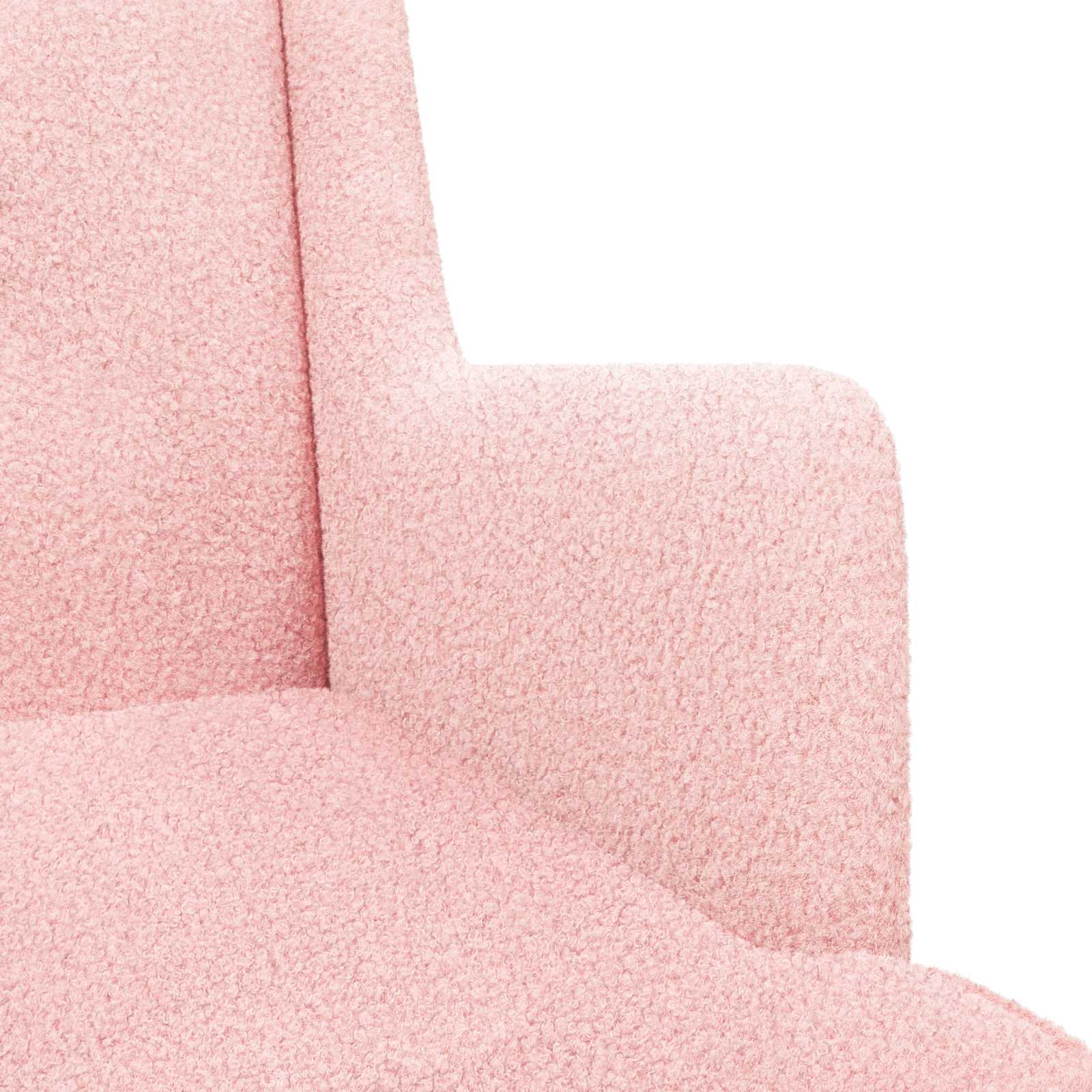 Fauteuil Roze Bouclé