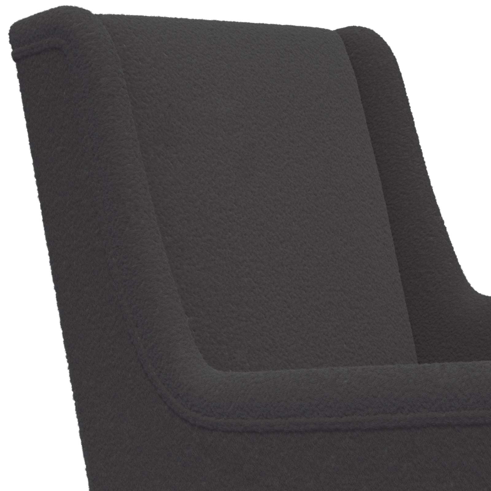 Fauteuil Donkergrijs Bouclé