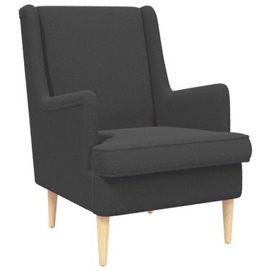 Fauteuil Donkergrijs Bouclé