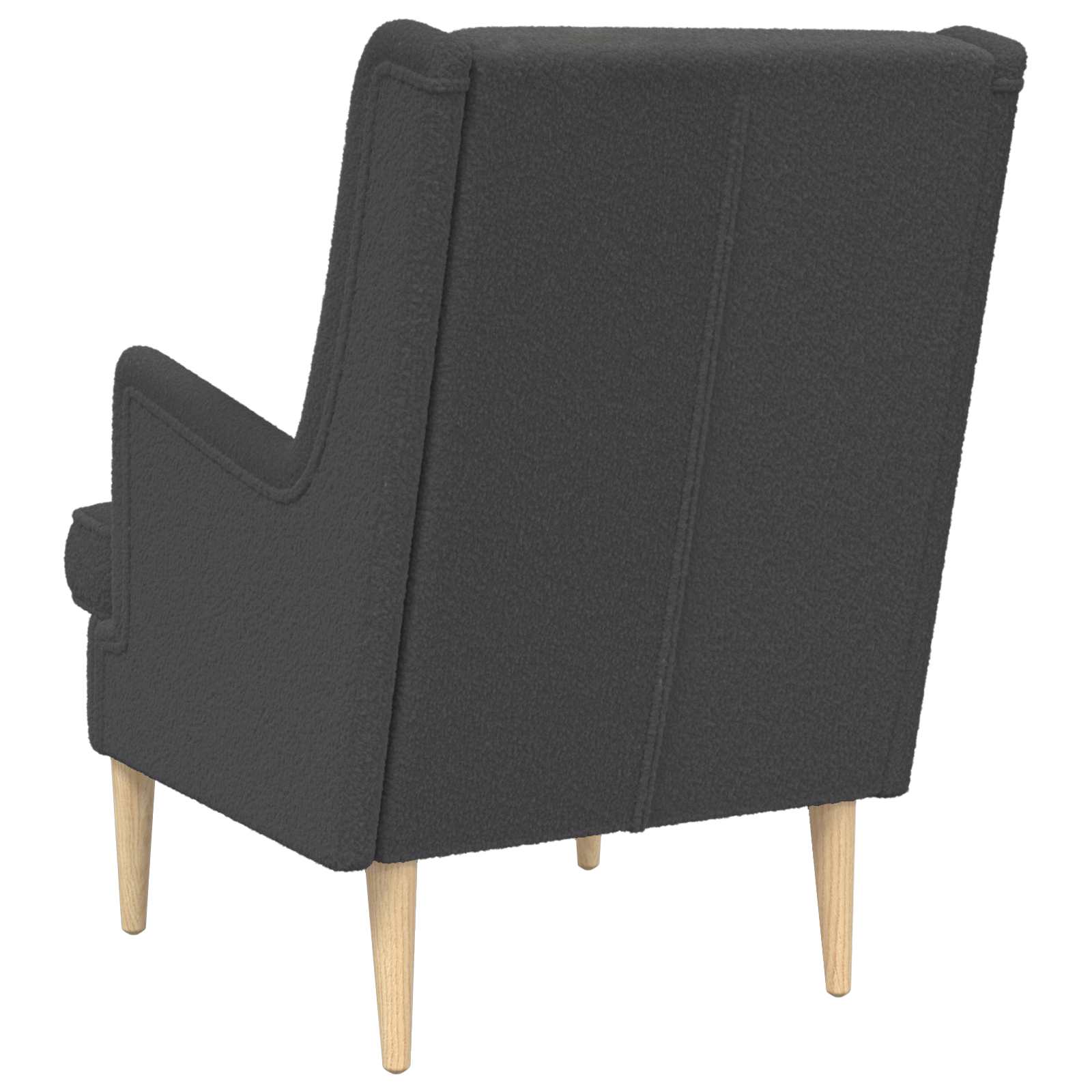 Fauteuil Donkergrijs Bouclé