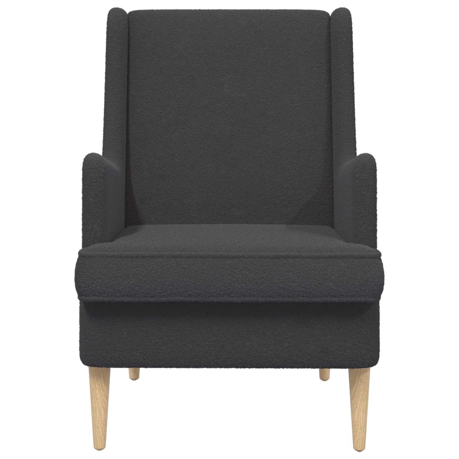 Fauteuil Donkergrijs Bouclé