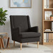 Fauteuil Zwart Bouclé