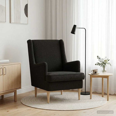 Fauteuil Zwart Bouclé