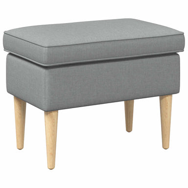 Voetenbank Lichtgrijs 55 x 35 x 41 cm Polyester