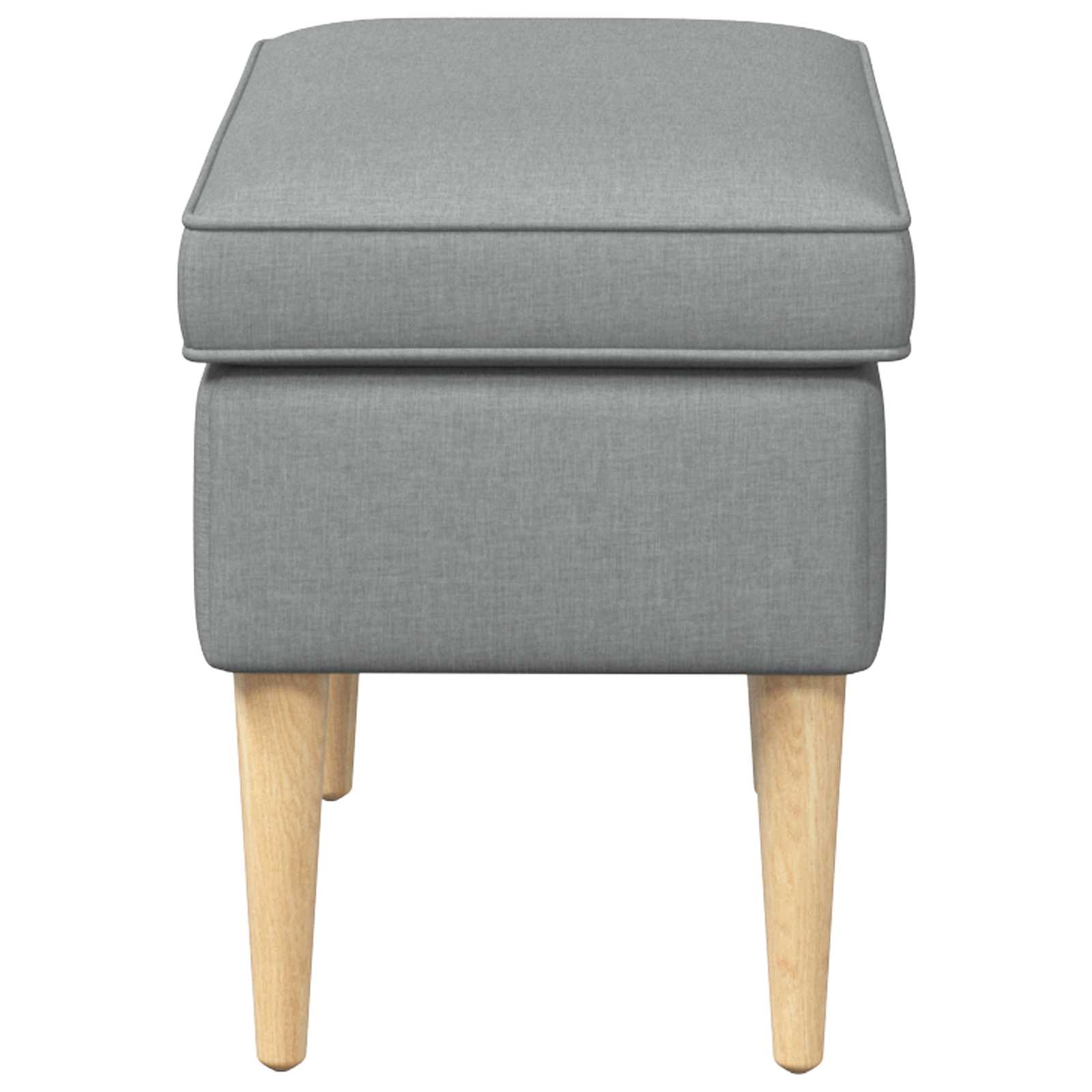 Voetenbank Lichtgrijs 55 x 35 x 41 cm Polyester