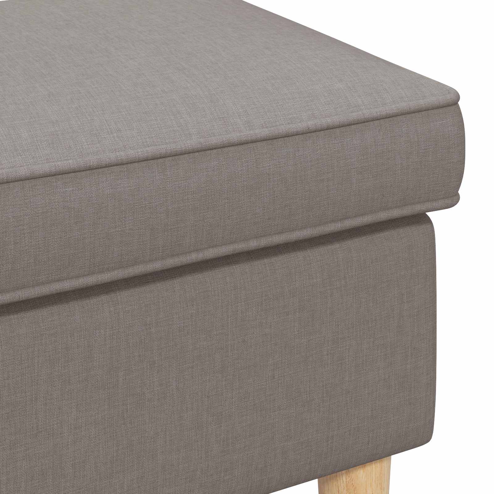 Voetenbank Taupe 55 x 35 x 41 cm