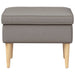 Voetenbank Taupe 55 x 35 x 41 cm
