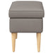 Voetenbank Taupe 55 x 35 x 41 cm