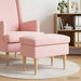 Voetenbank Roze 55 x 35 x 41 cm Bouclé
