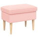 Voetenbank Roze 55 x 35 x 41 cm Bouclé