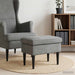 Voetenbank Donkergrijs 55 x 35 x 41 cm Fluweel