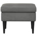 Voetenbank Donkergrijs 55 x 35 x 41 cm Fluweel