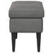 Voetenbank Donkergrijs 55 x 35 x 41 cm Fluweel