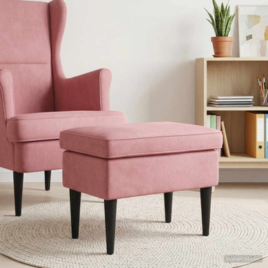 Voetenbank Roze 55 x 35 x 41 cm Fluweel