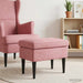 Voetenbank Roze 55 x 35 x 41 cm Fluweel