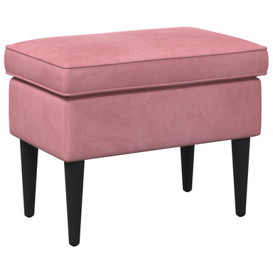 Voetenbank Roze 55 x 35 x 41 cm Fluweel