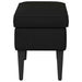 Voetenbank Zwart 55 x 35 x 41 cm Fluweel