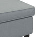 Voetenbank Lichtgrijs 55 x 35 x 41 cm Stof
