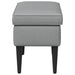 Voetenbank Lichtgrijs 55 x 35 x 41 cm Stof