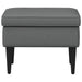 Voetenbank Donkergrijs 55 x 35 x 41 cm Stof