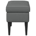Voetenbank Donkergrijs 55 x 35 x 41 cm Stof