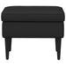 Voetenbank Zwart 55 x 35 x 41 cm Stof