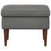 Voetenbank Donkergrijs 55 x 35 x 41 cm Fluweel