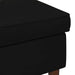 Voetenbank Zwart 55 x 35 x 41 cm Fluweel