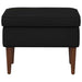 Voetenbank Zwart 55 x 35 x 41 cm Fluweel
