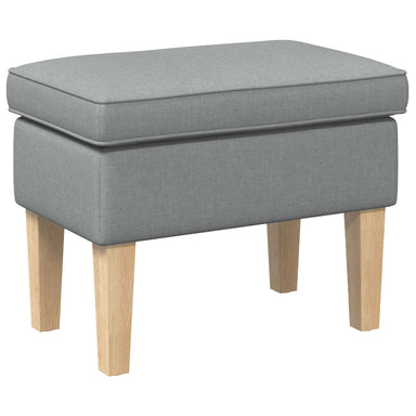 Voetenbank Lichtgrijs 55 x 35 x 41 cm Stof