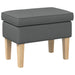 Voetenbank Donkergrijs 55 x 35 x 41 cm Stof