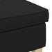 Voetenbank Zwart 55 x 35 x 41 cm Stof