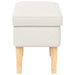 Voetenbank Crèmekleurig 55 x 35 x 41 cm Bouclé