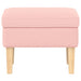 Voetenbank Roze 55 x 35 x 41 cm Bouclé
