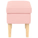 Voetenbank Roze 55 x 35 x 41 cm Bouclé