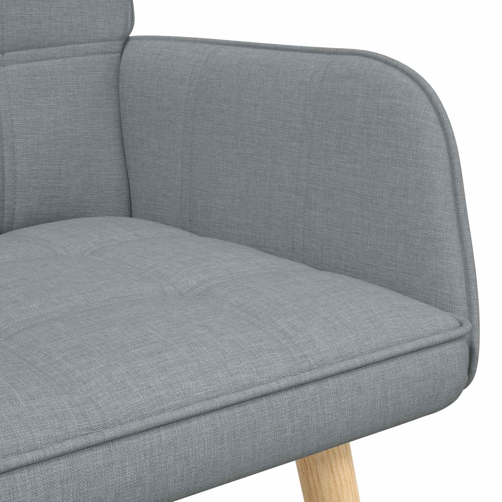2-Zits Sofa Lichtgrijs 115 x 61 x 87 cm Stof
