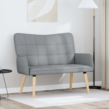 2-Zits Sofa Lichtgrijs 115 x 61 x 87 cm Stof
