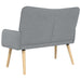 2-Zits Sofa Lichtgrijs 115 x 61 x 87 cm Stof
