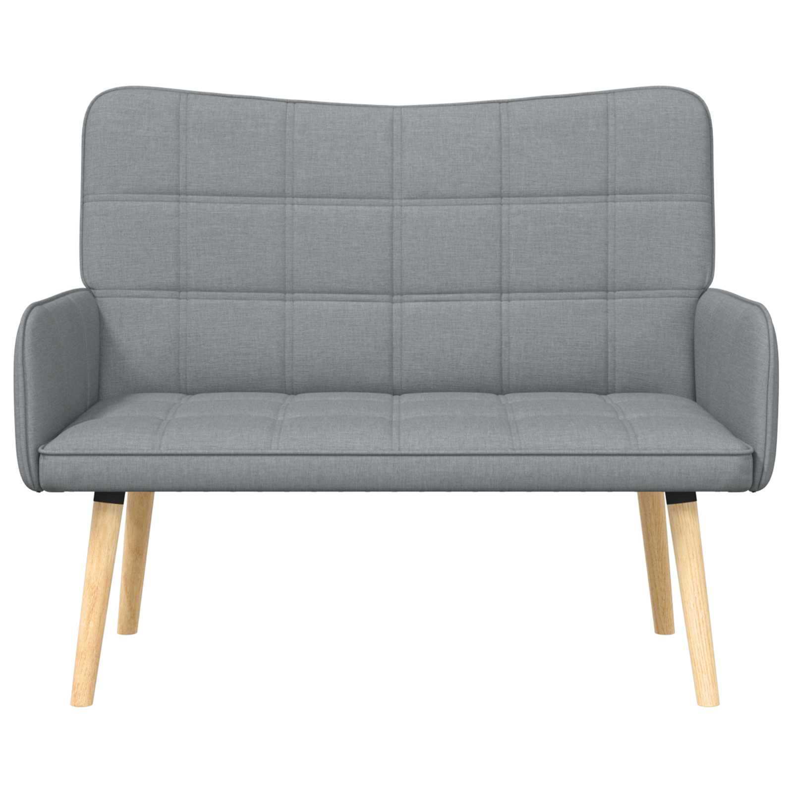 2-Zits Sofa Lichtgrijs 115 x 61 x 87 cm Stof