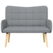 2-Zits Sofa Lichtgrijs 115 x 61 x 87 cm Stof
