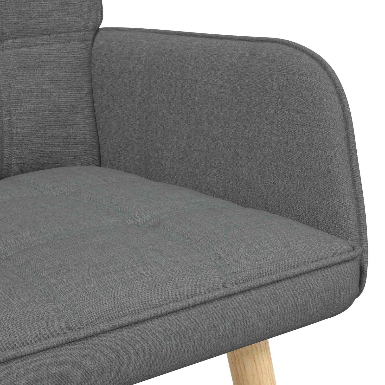 2-Zits Sofa Donkergrijs 115 x 61 x 87 cm Stof