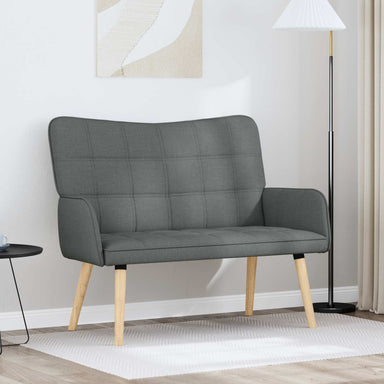 2-Zits Sofa Donkergrijs 115 x 61 x 87 cm Stof