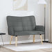 2-Zits Sofa Donkergrijs 115 x 61 x 87 cm Stof